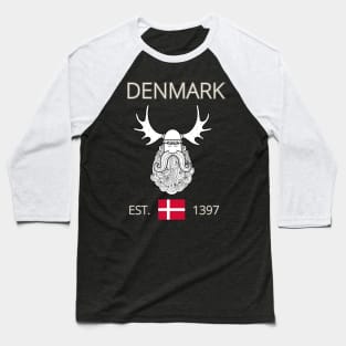 Denmark - Danish Viking Baseball T-Shirt